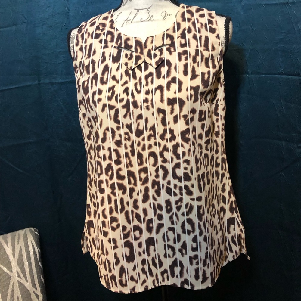 Cabi Leopard Top - Size Small
